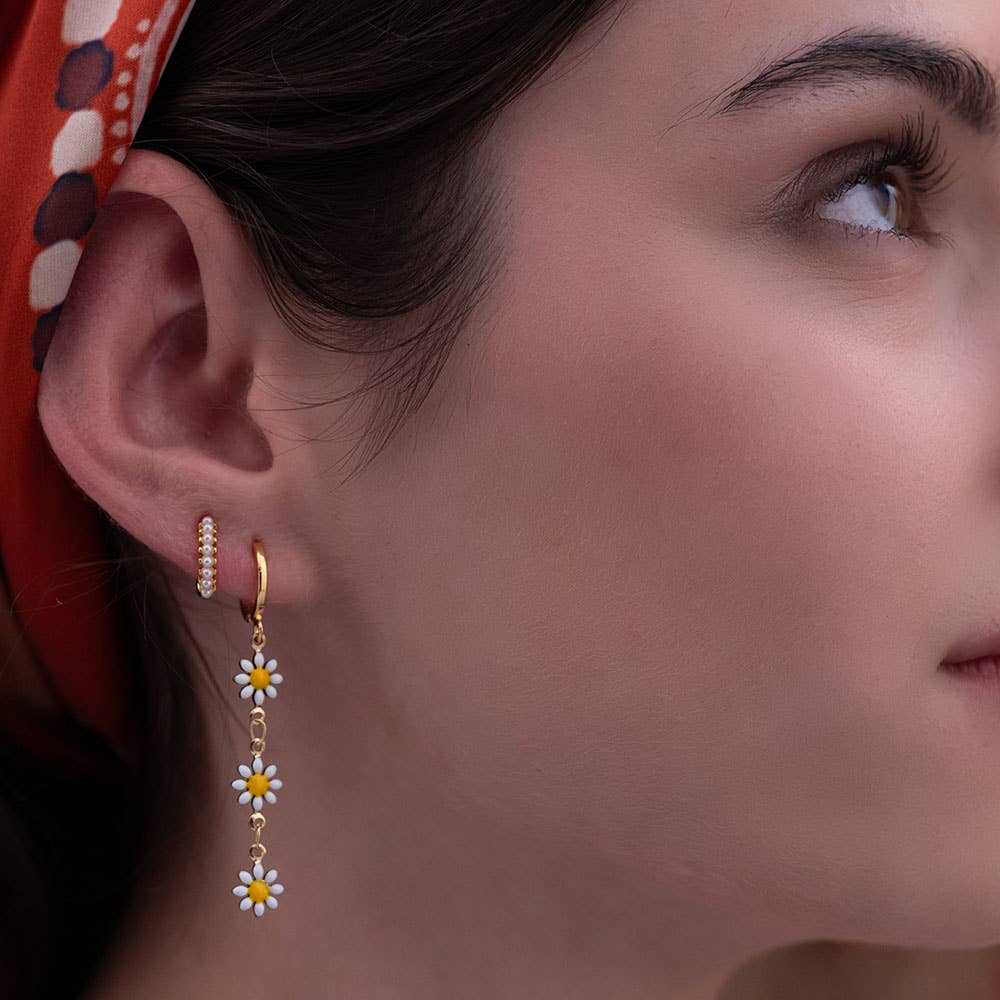 Daisy Chain Drop Earrings