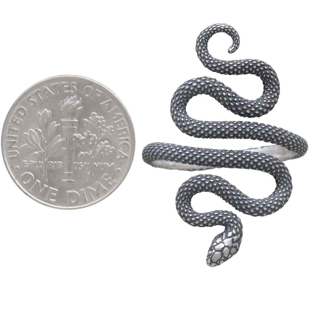 Textured Snake Ring Adjustable