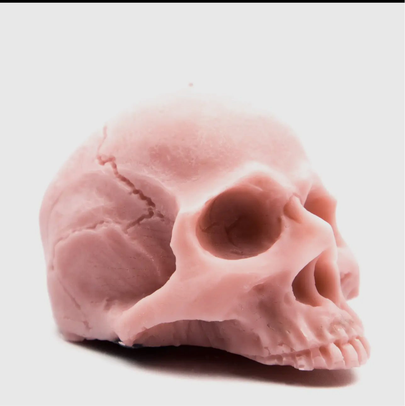 Half Skull Candle
