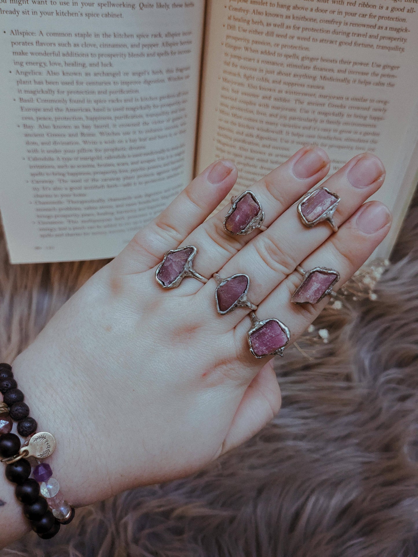 Tourmaline Sterling Silver Ring