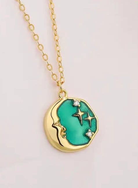 Man in The Moon Necklace
