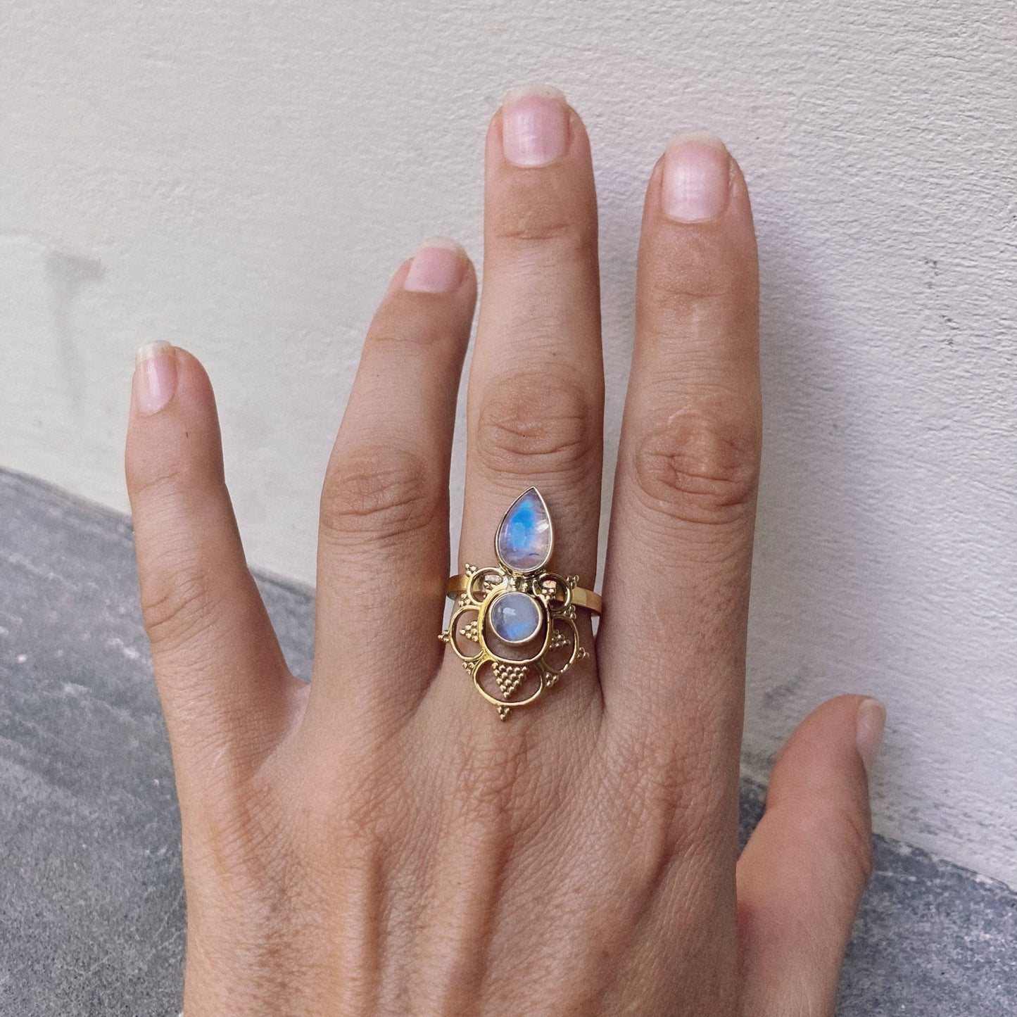 Moonstone Ring | Birth of a Goddess