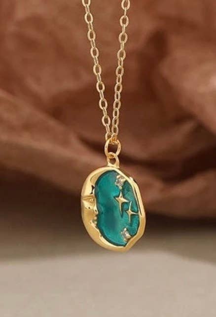 Man in The Moon Necklace