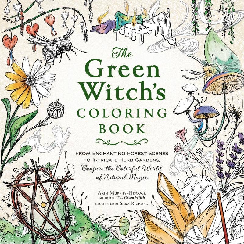 Green Witch's Coloring Book: Conjure the Colorful World