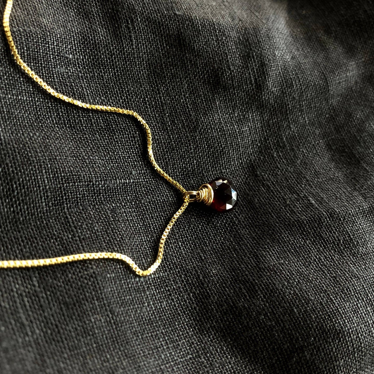 Ava Necklace | Garnet