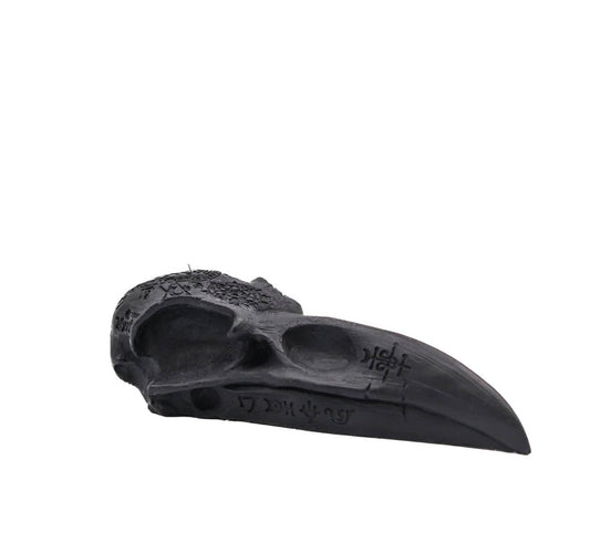 Raven Skull Candle