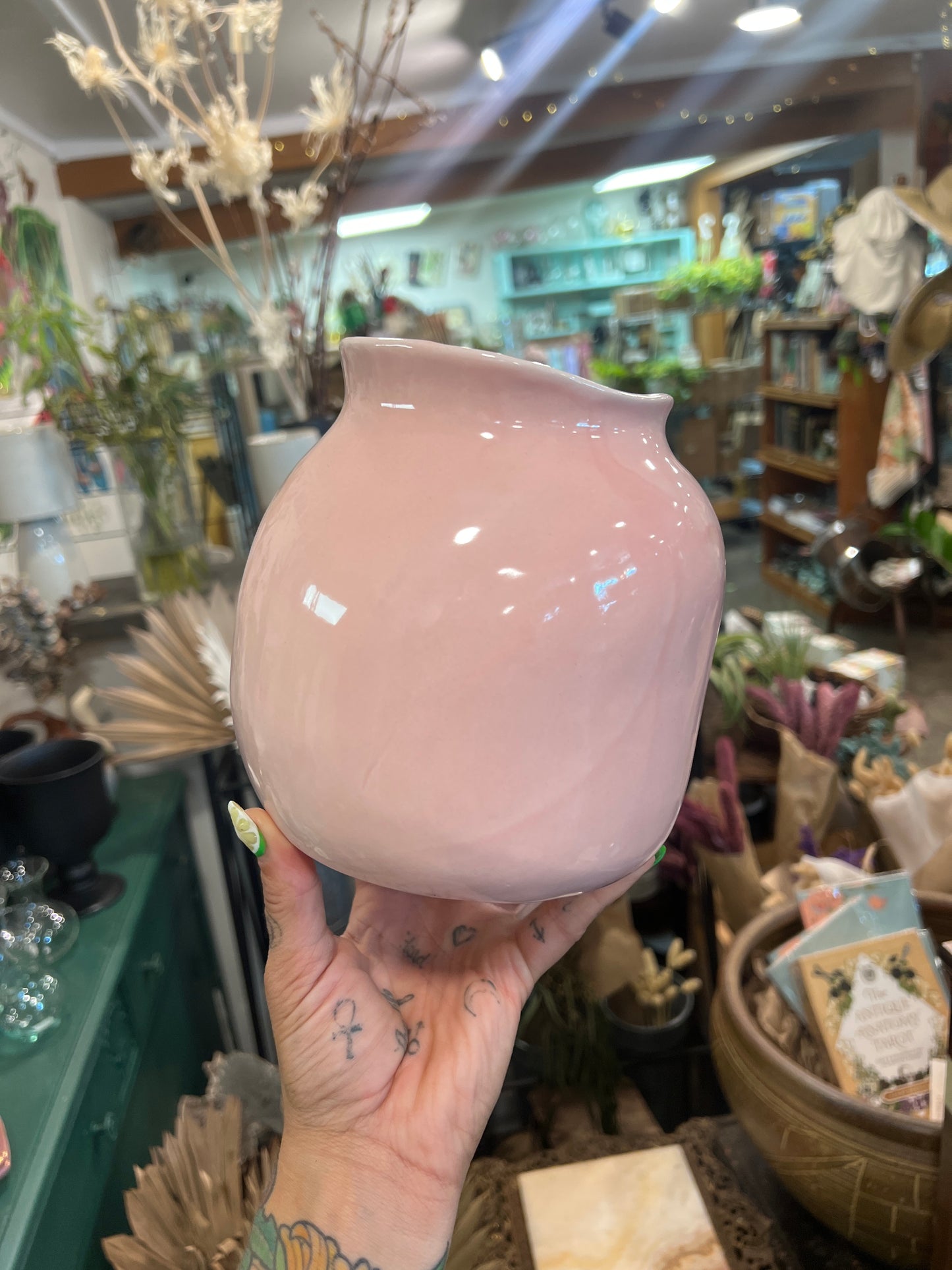 Pink Ceramic Melted Vase