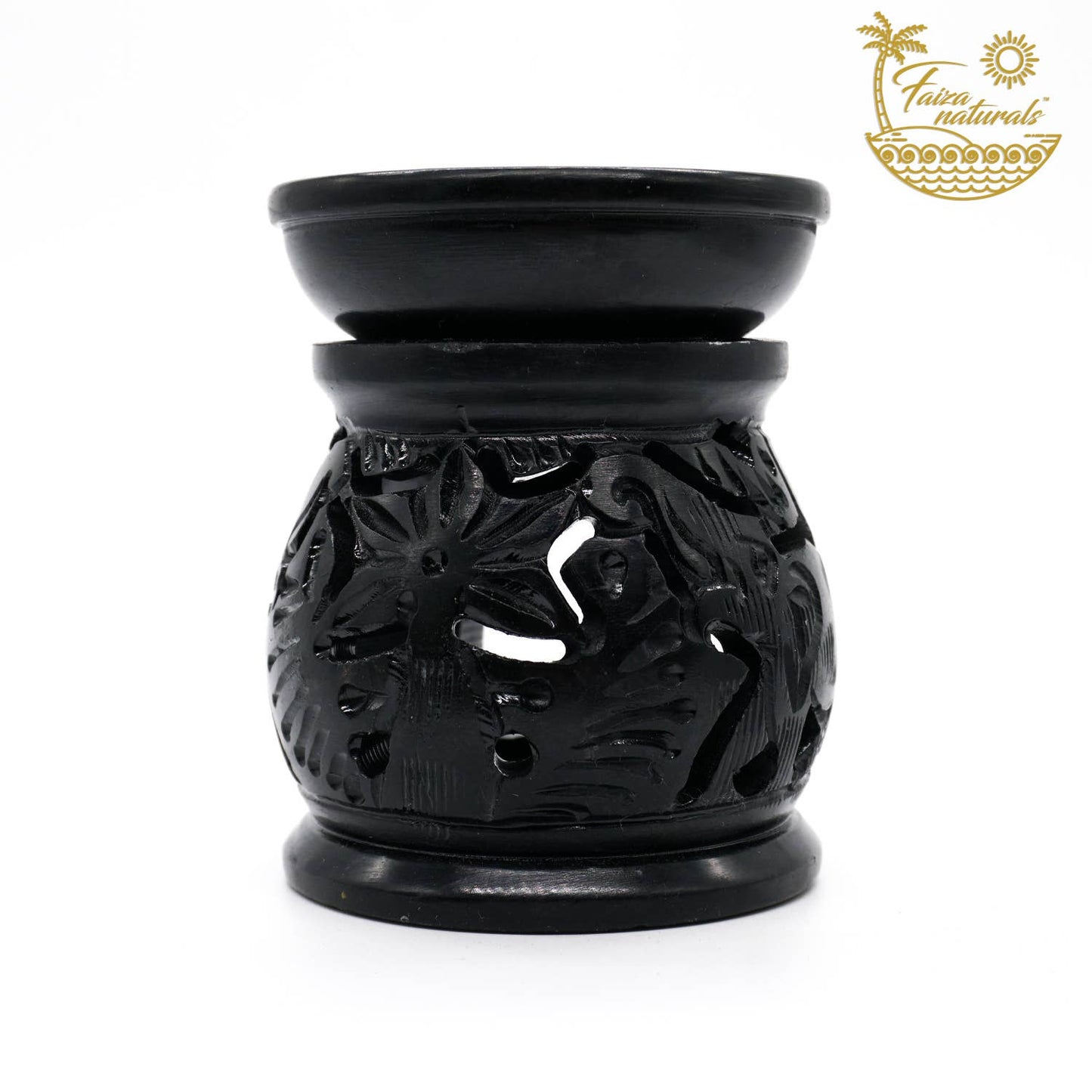 Black Elephant Sandstone Burner (Hand Carved)