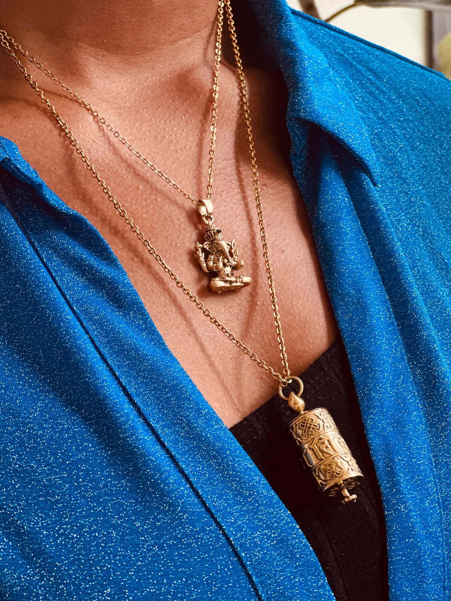 Boho Gal | Vintage Tibetan Prayer Wheel Necklace
