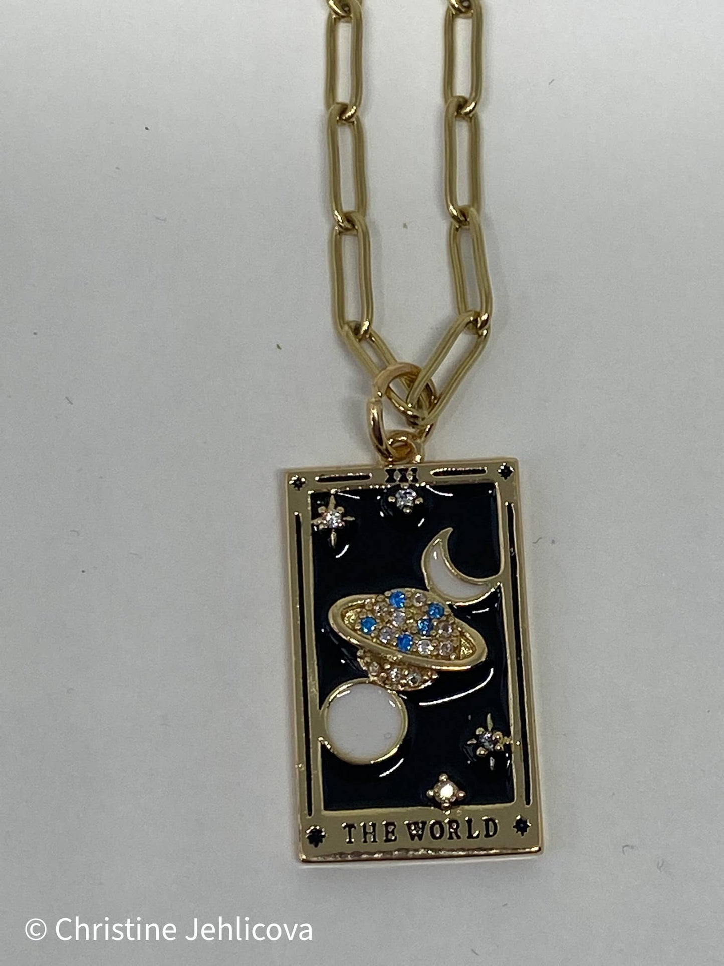 Tarot Card Necklace | The World