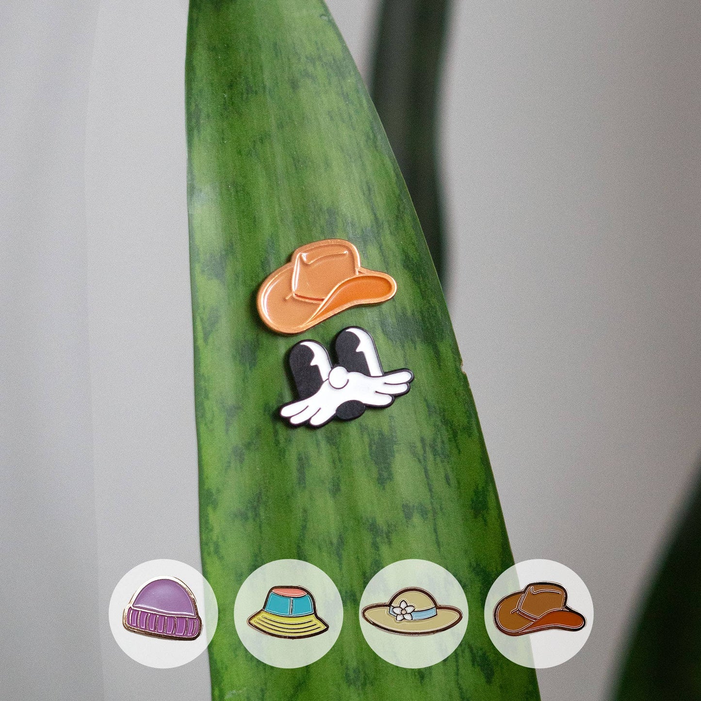 Hats 4-Pack Plant Magnet