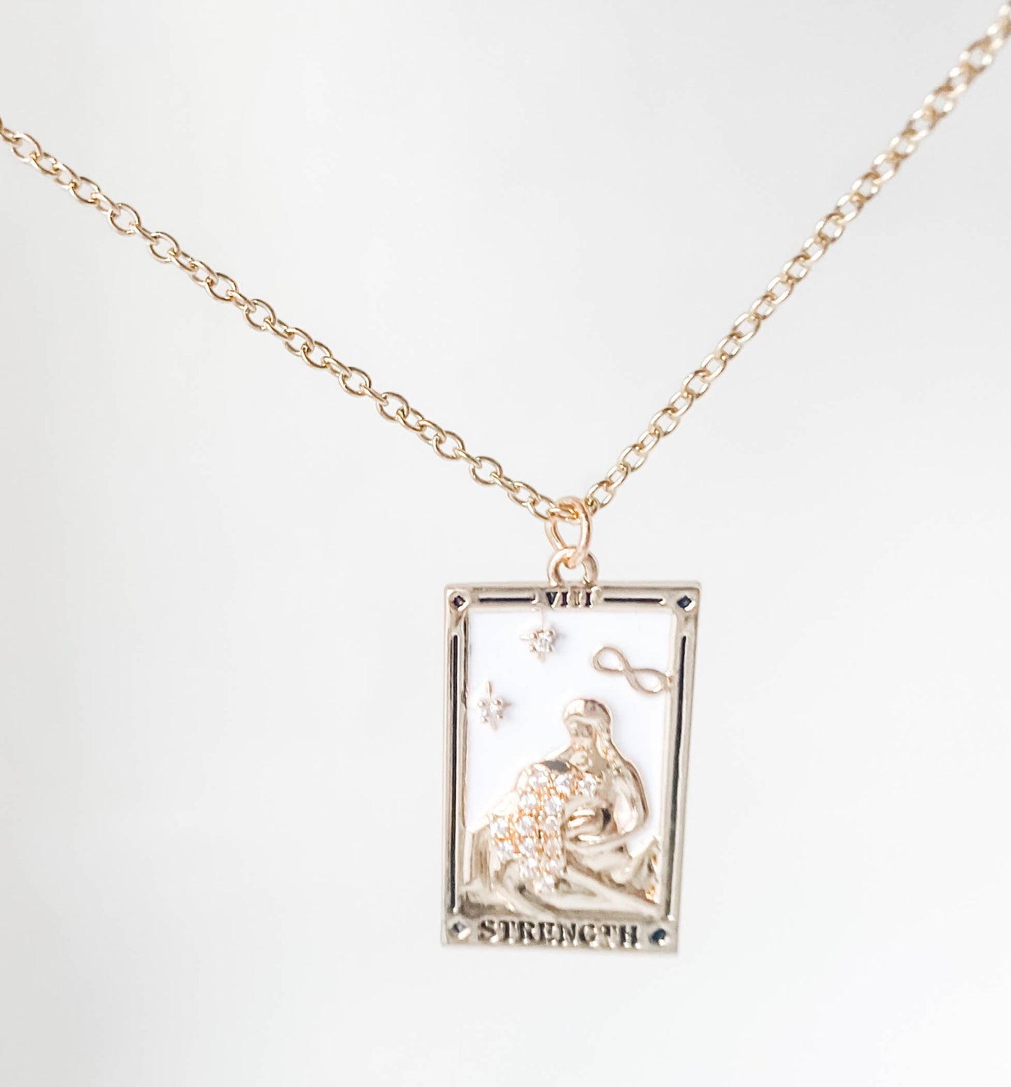 Tarot Card Necklace | Strength