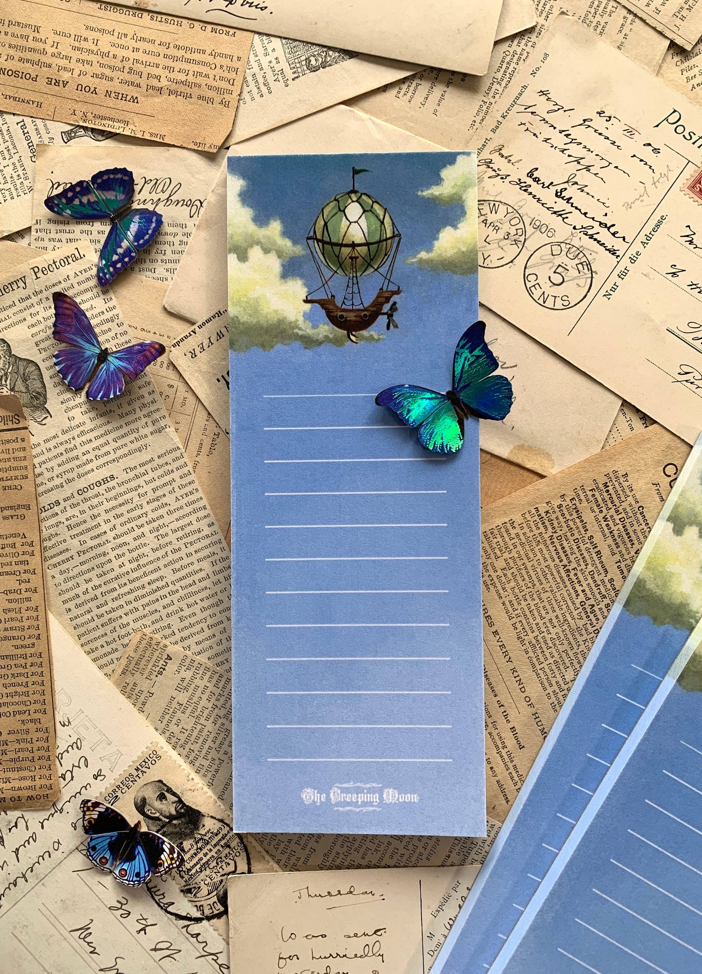 Flying airship list notepad
