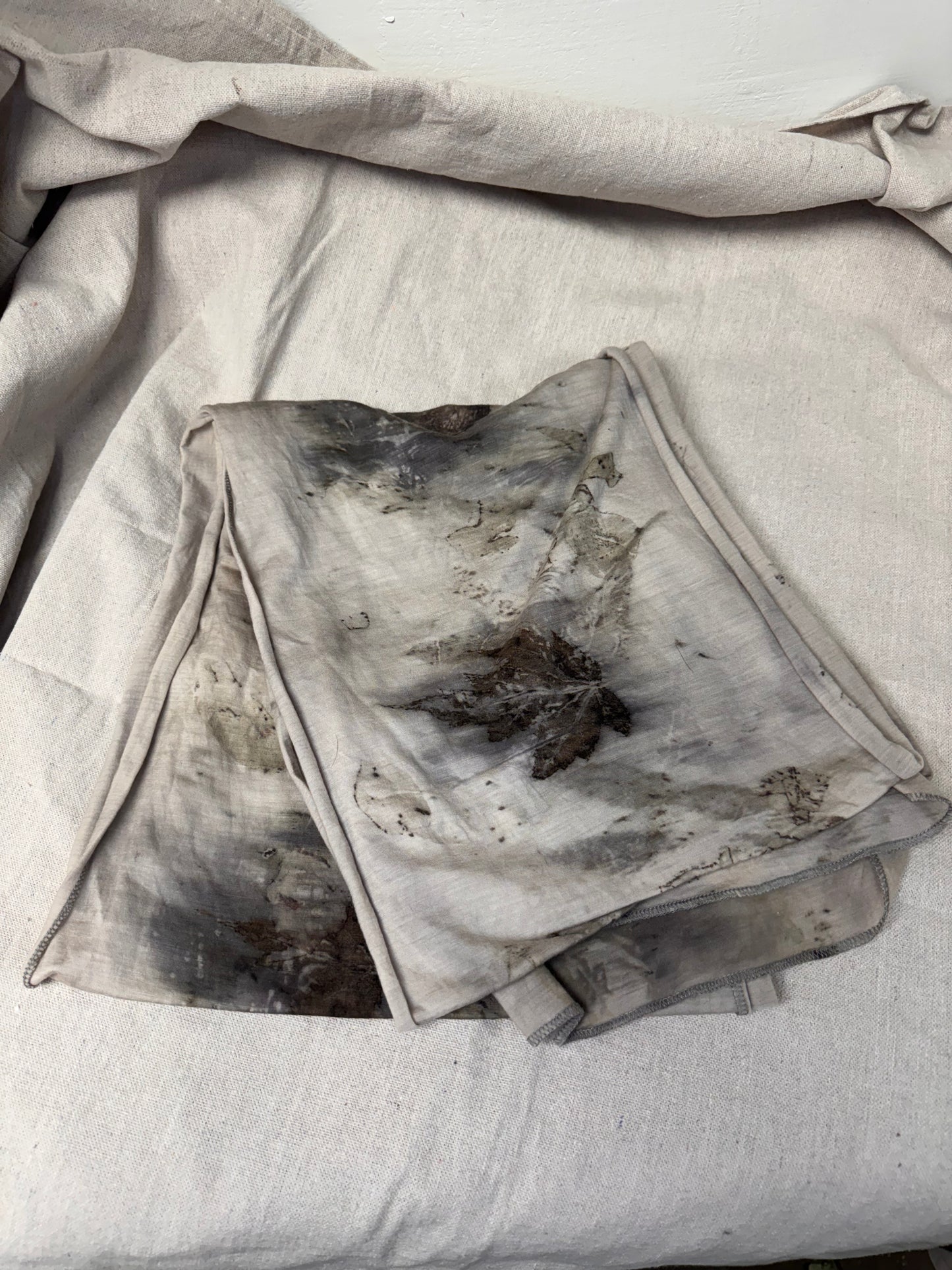 Botanically Dyed Morino Wool/Jersey Scarves