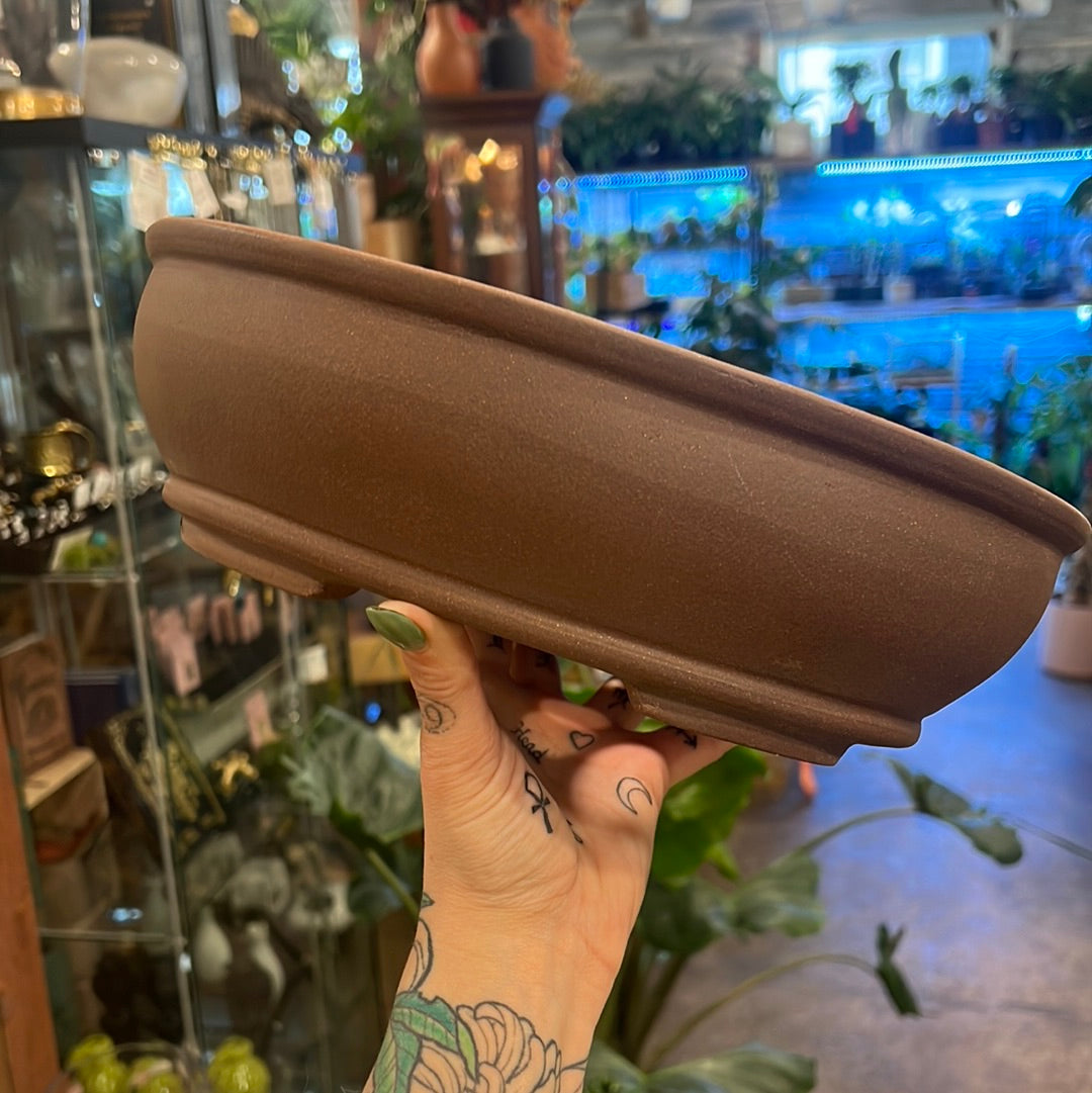 Bonsai Planters 12” Unglazed Ceramic