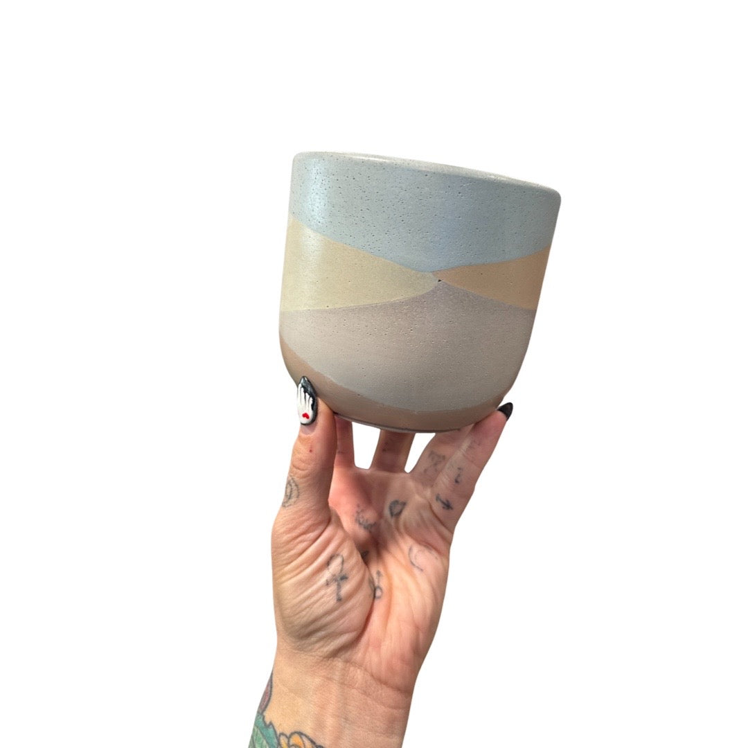 Boho 5 Colour Layer Concrete Planters
