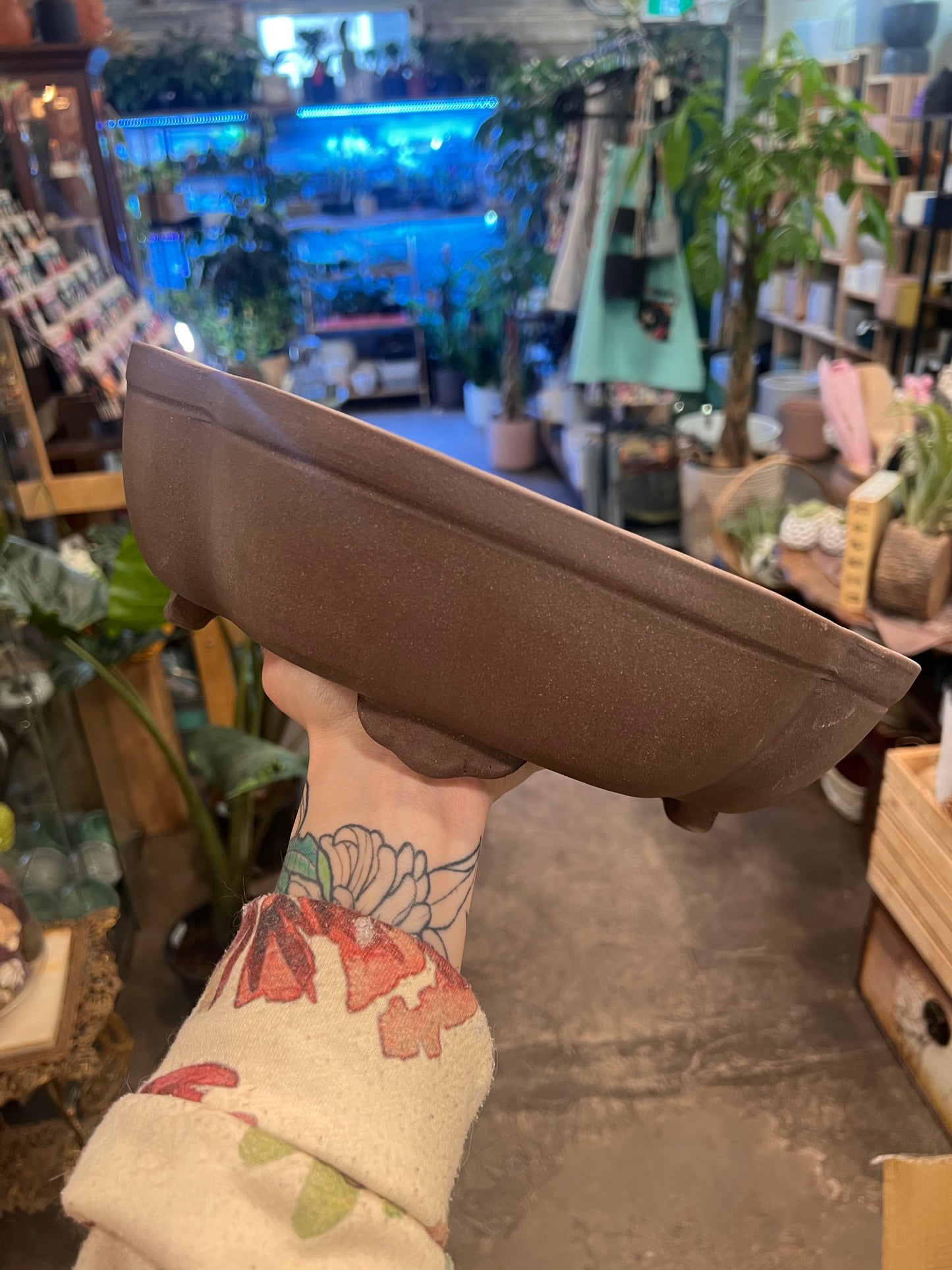 Bonsai Planters 12” Unglazed Ceramic