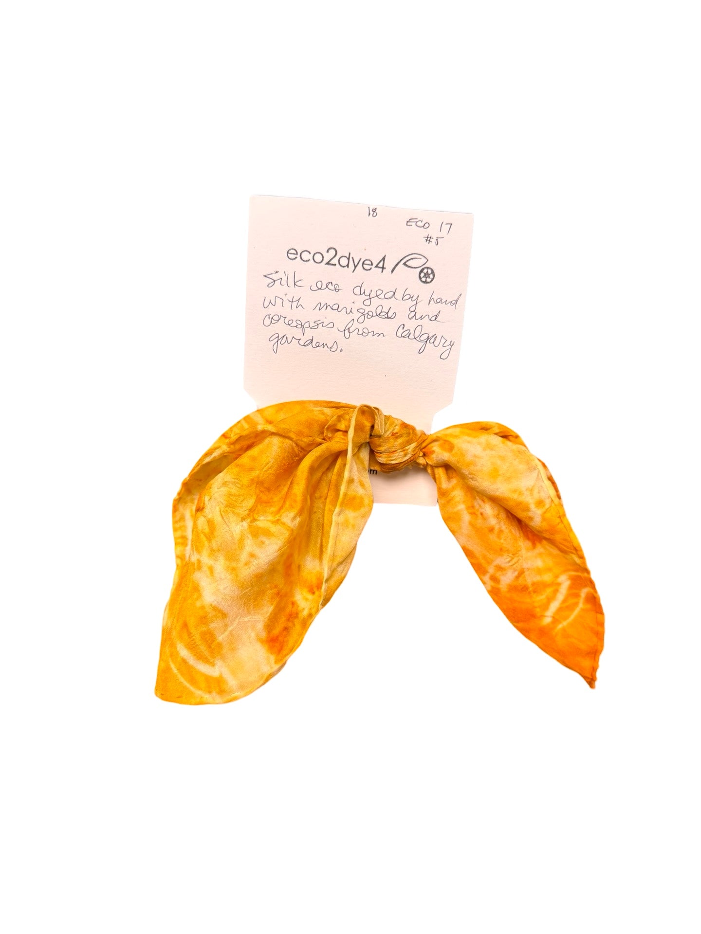 Botanically Dyed Silk Hair Ties
