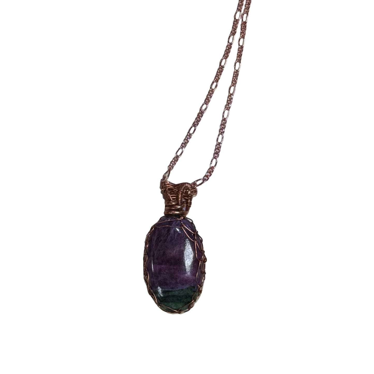 Copper Wire Wrap Necklaces