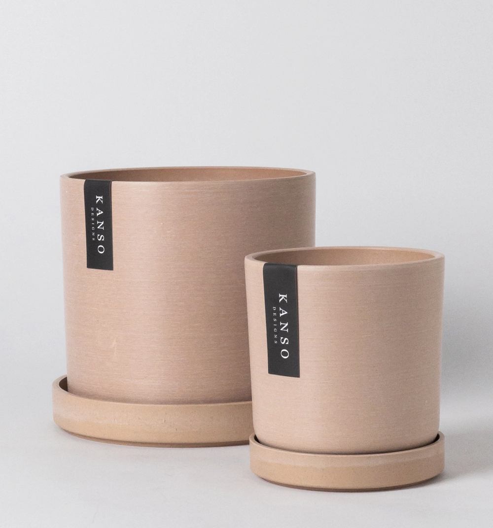 Kanso | Cyclinder Pot & Saucer