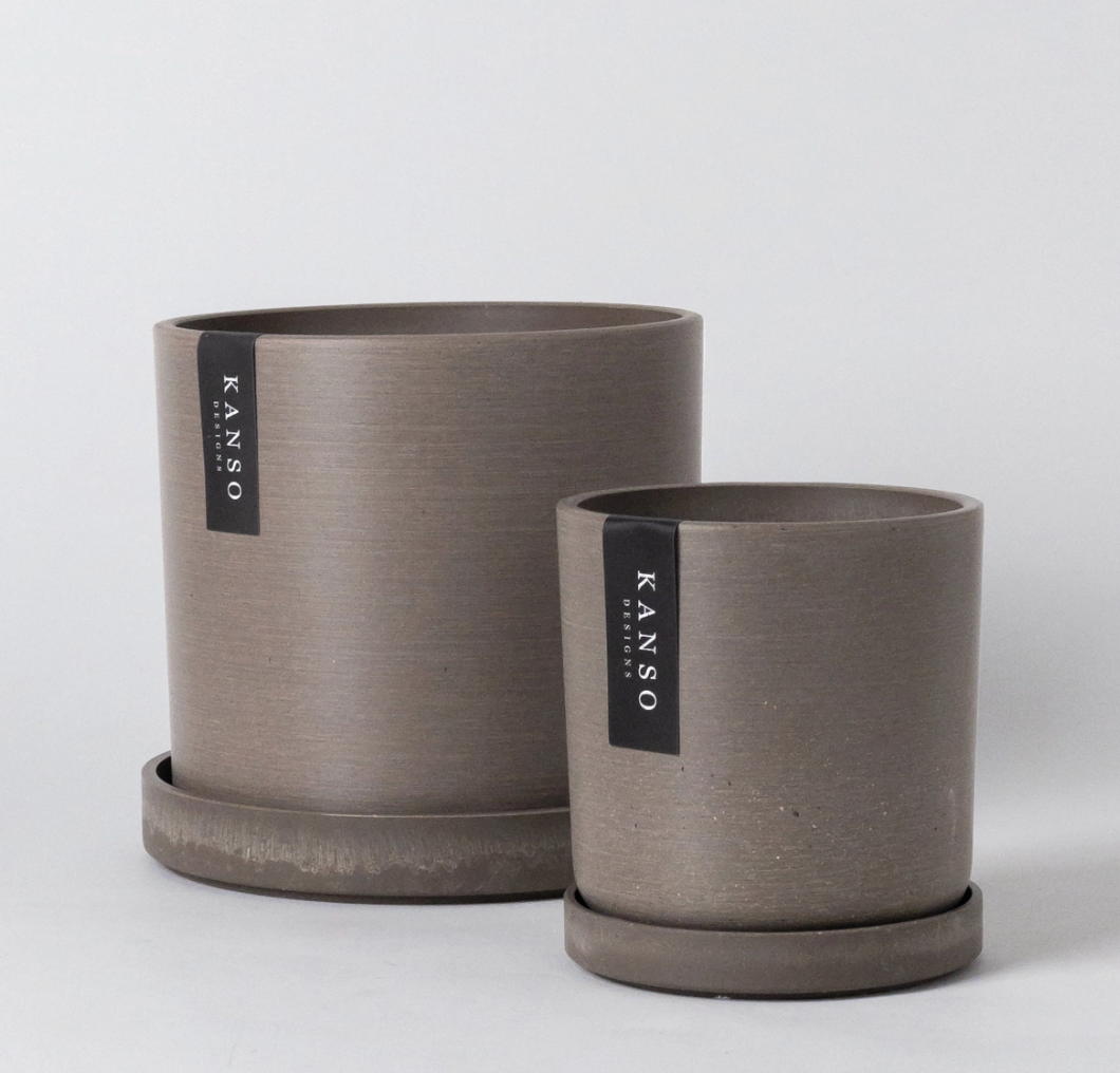 Kanso | Cyclinder Pot & Saucer