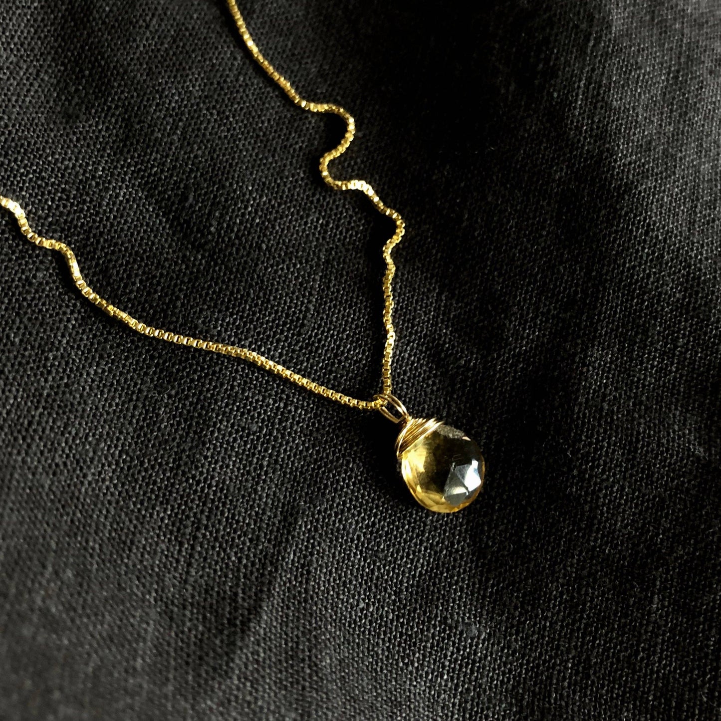 Ava Necklace | Citrine