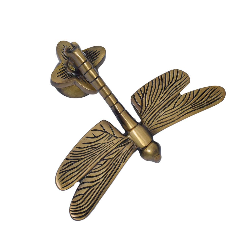 Brass Dragonfly Door Knocker