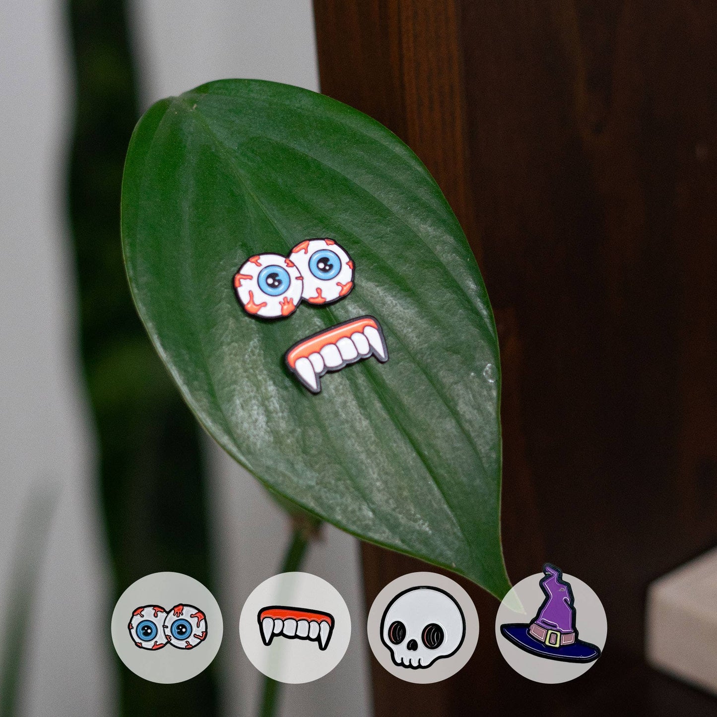 Spooky 4-Pack Plant Magnet