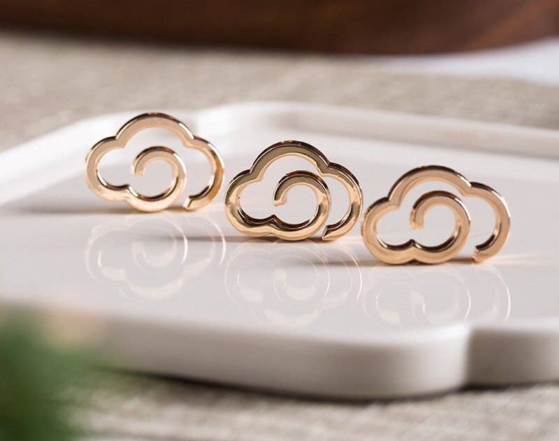 Mini Golden Cloud Incense Holder Set