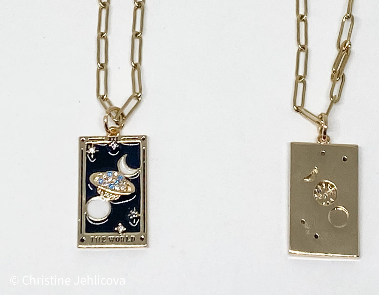Tarot Card Necklace | The World