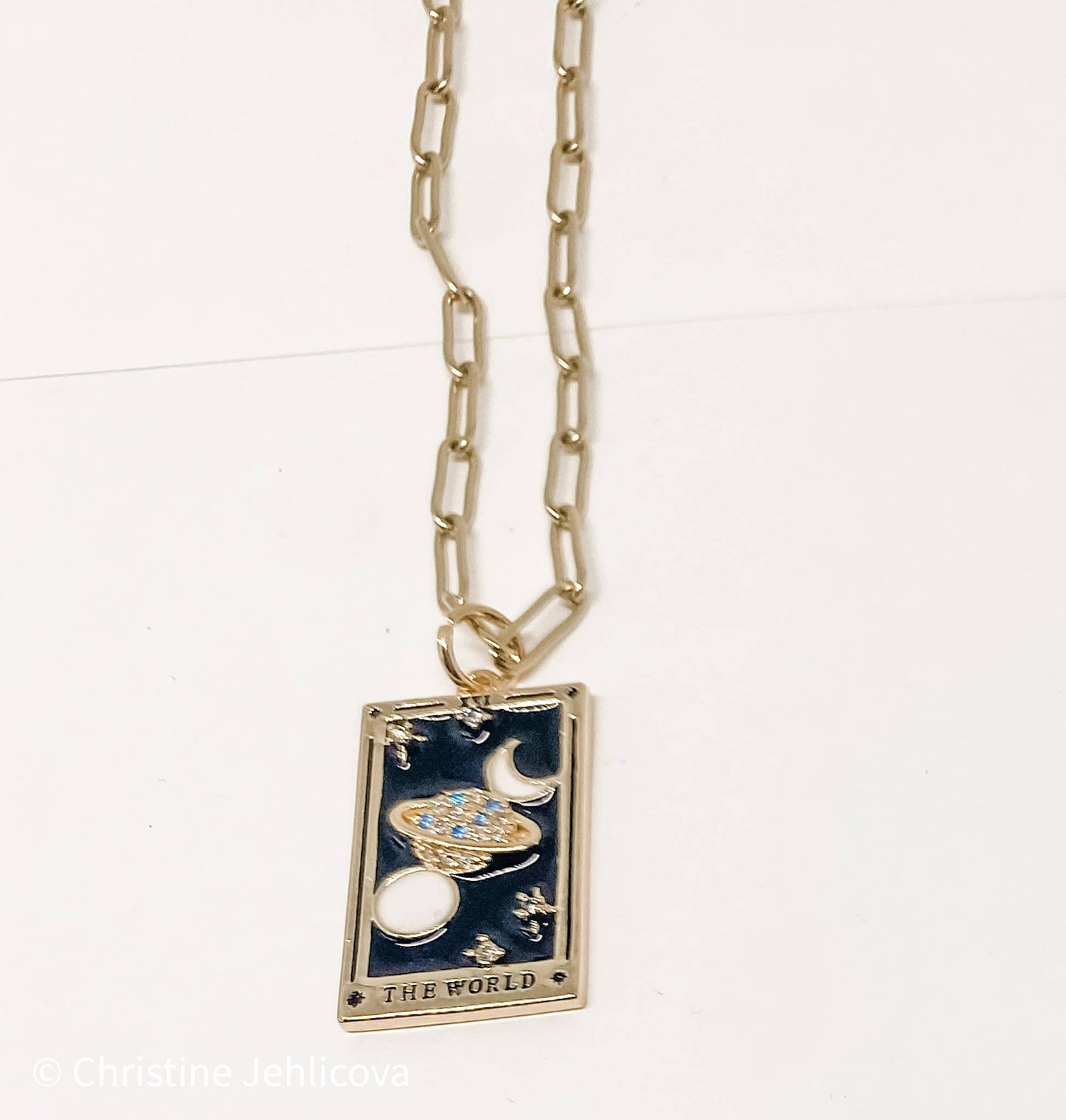 Tarot Card Necklace | The World