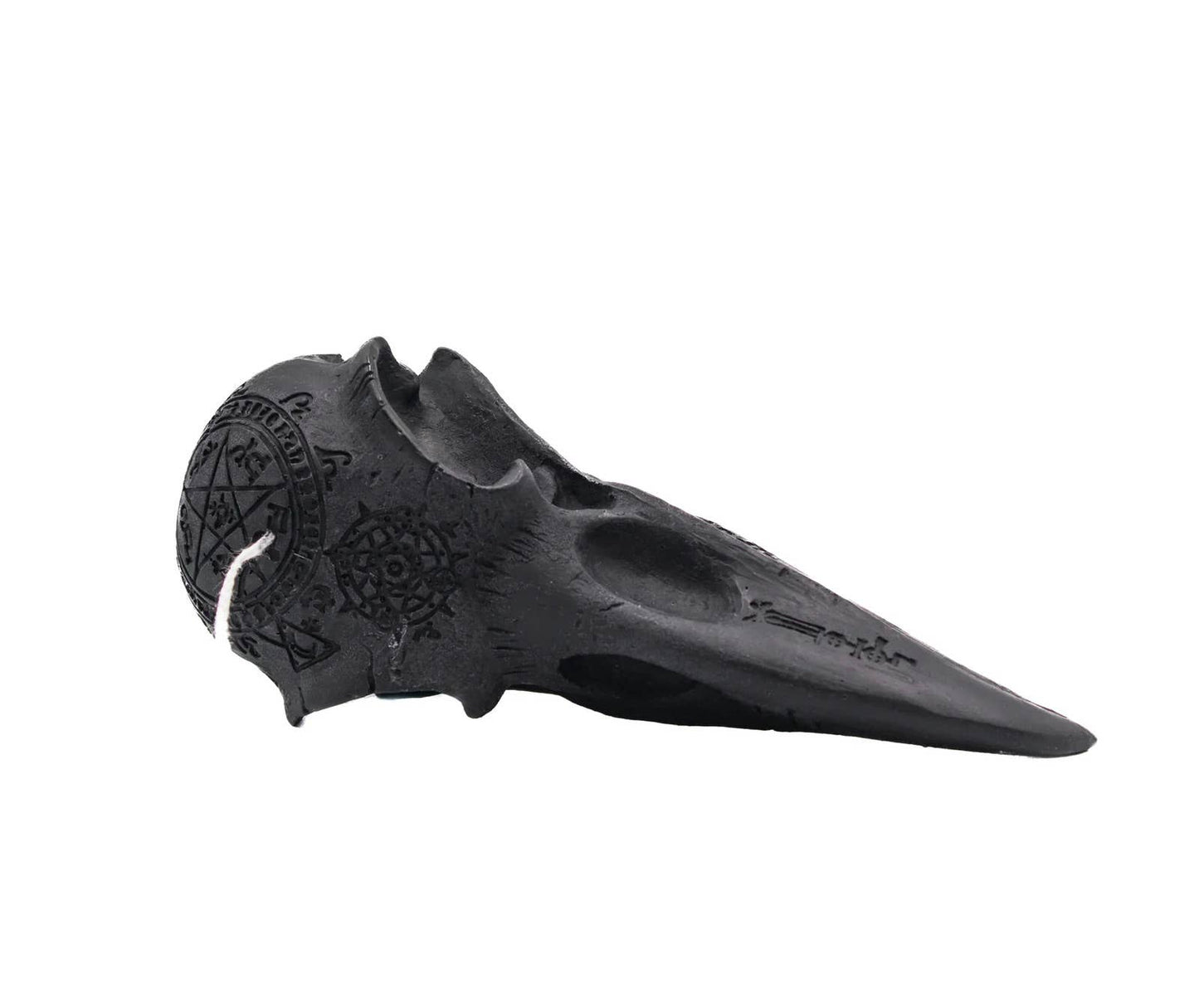 Raven Skull Candle