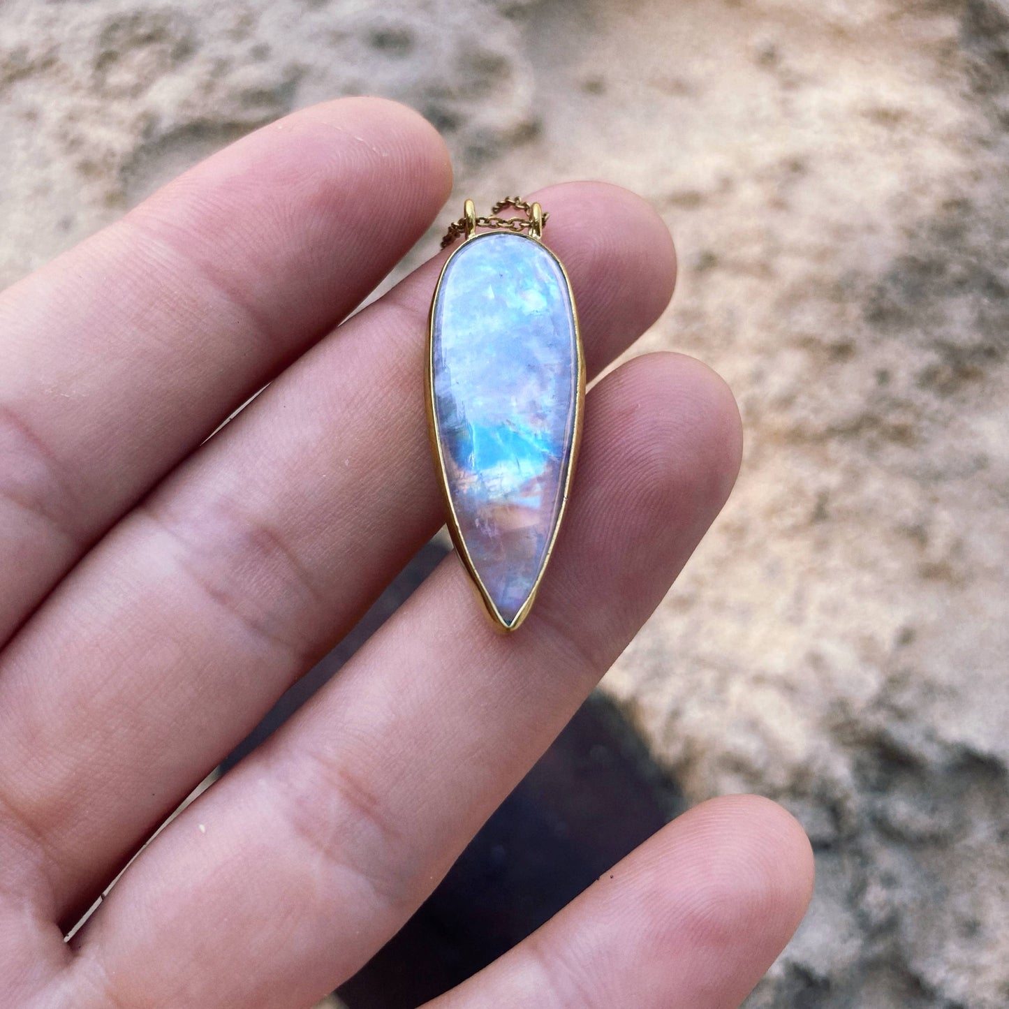 Moonstone Statement Necklace