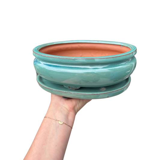 Bonsai Planters 10” Glazed Ceramic
