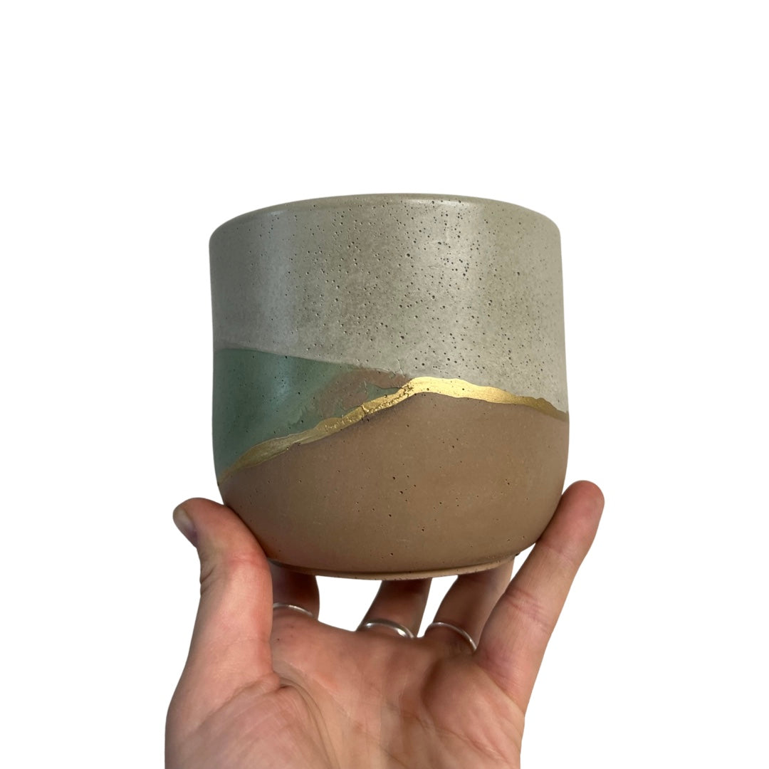 Gemstone Concrete Planters