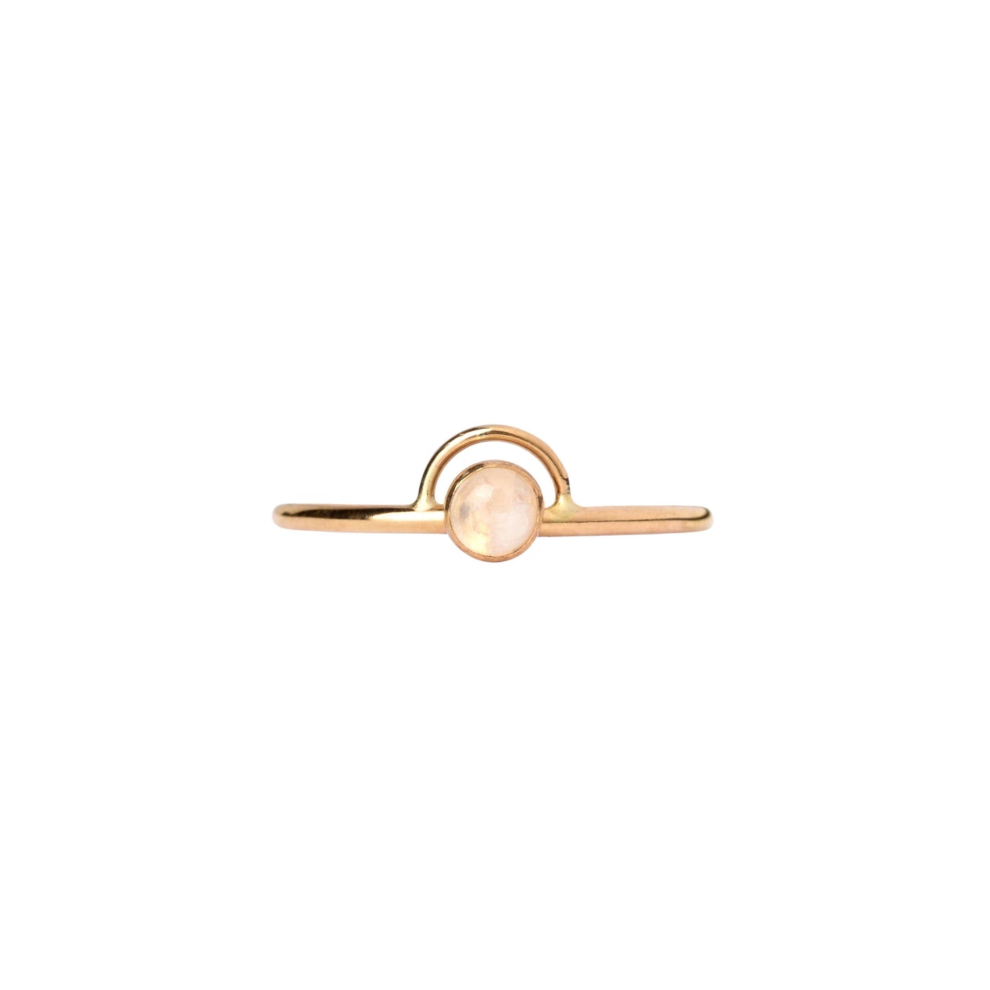 Moonstone Arc 14k Gold Fill Ring