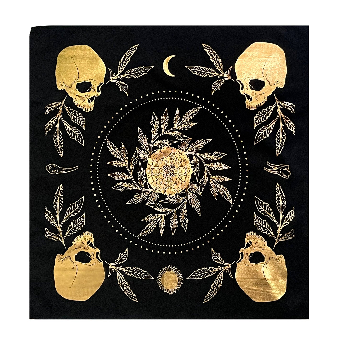 Tarot Table/Alter Cloth |Teeth and Bone