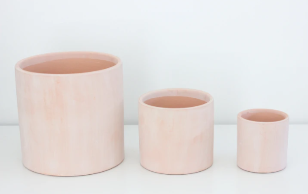 Blush Terracotta| Cyclinder Planter