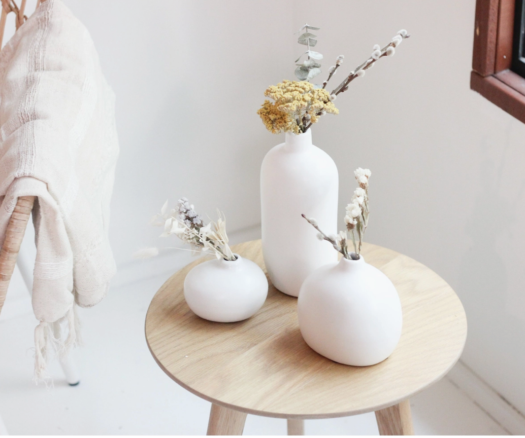 Bud Matte White Ceramic | Vase