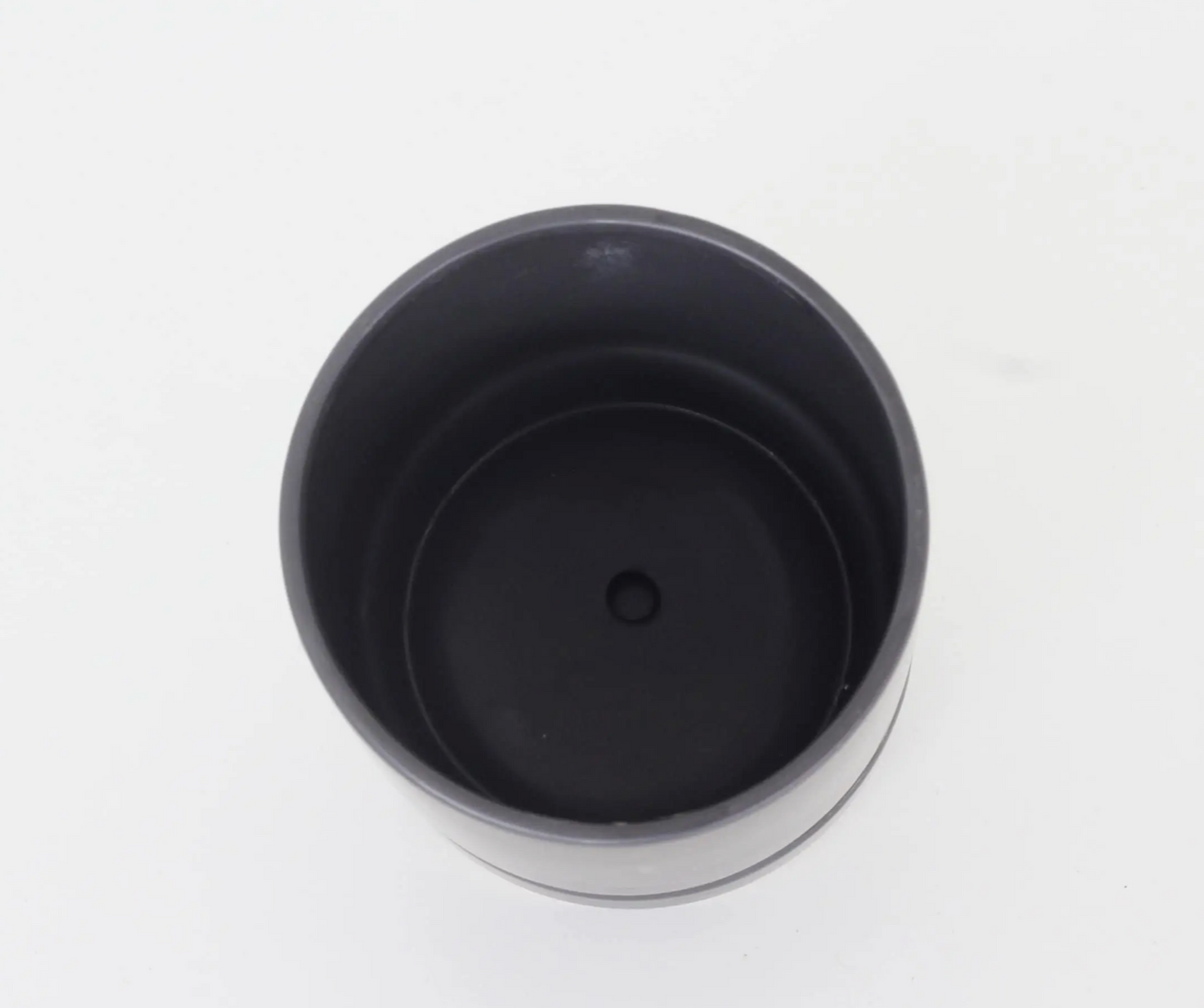 Round Planter W/ Saucer |Matte Black
