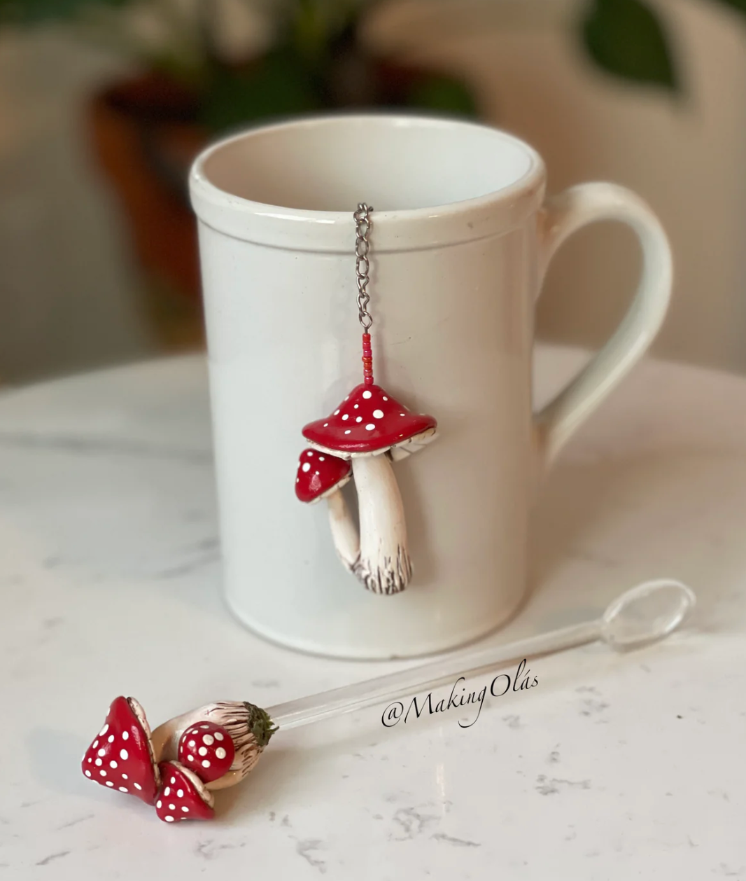 Mushroom Tea Spoon | Making Olas