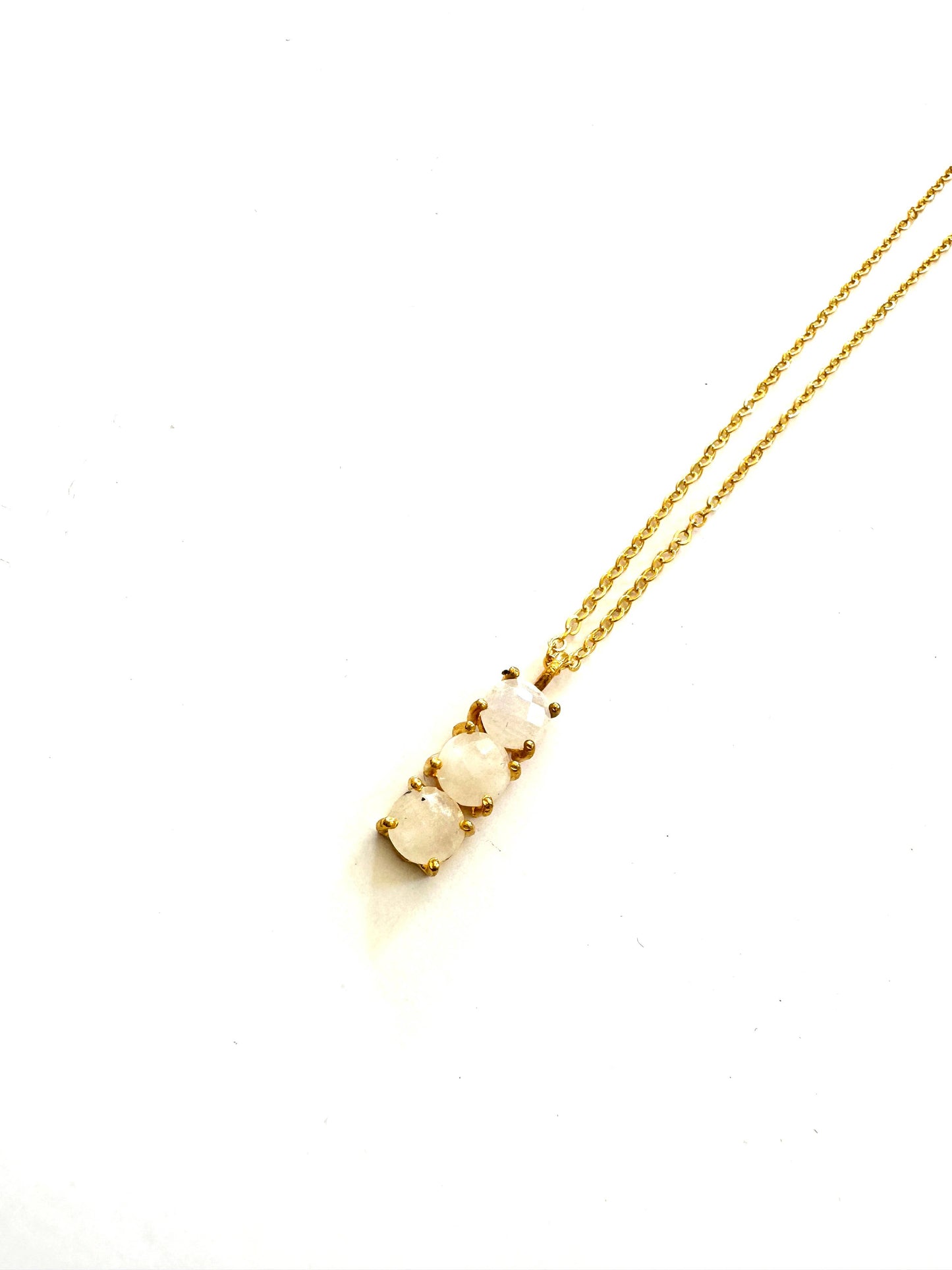 Boho Gal | Moonstone Haven Triple Gemstone Necklace