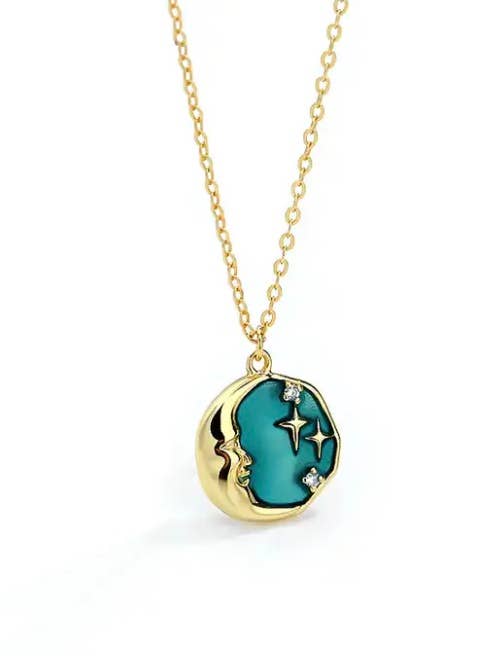 Man in The Moon Necklace