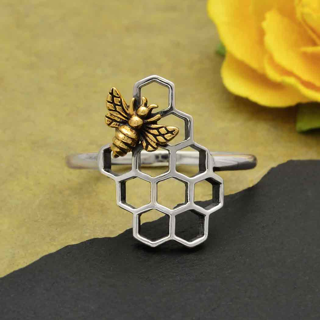 Honeycomb + Bee Ring