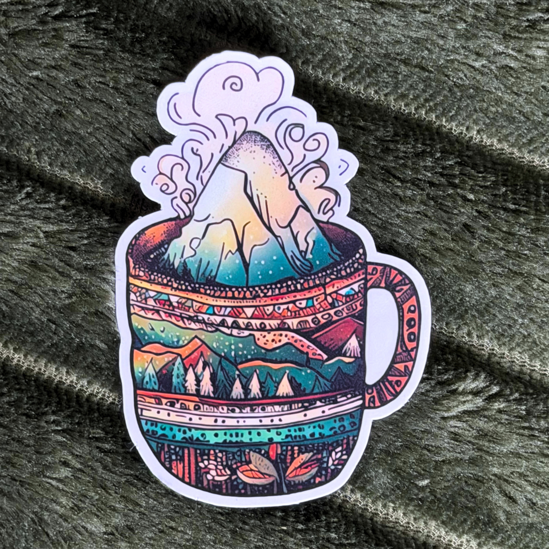 Sticker Coffee Mountain