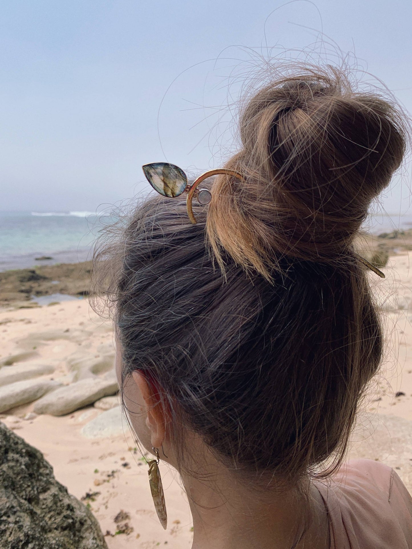 Labradorite Hair Pin