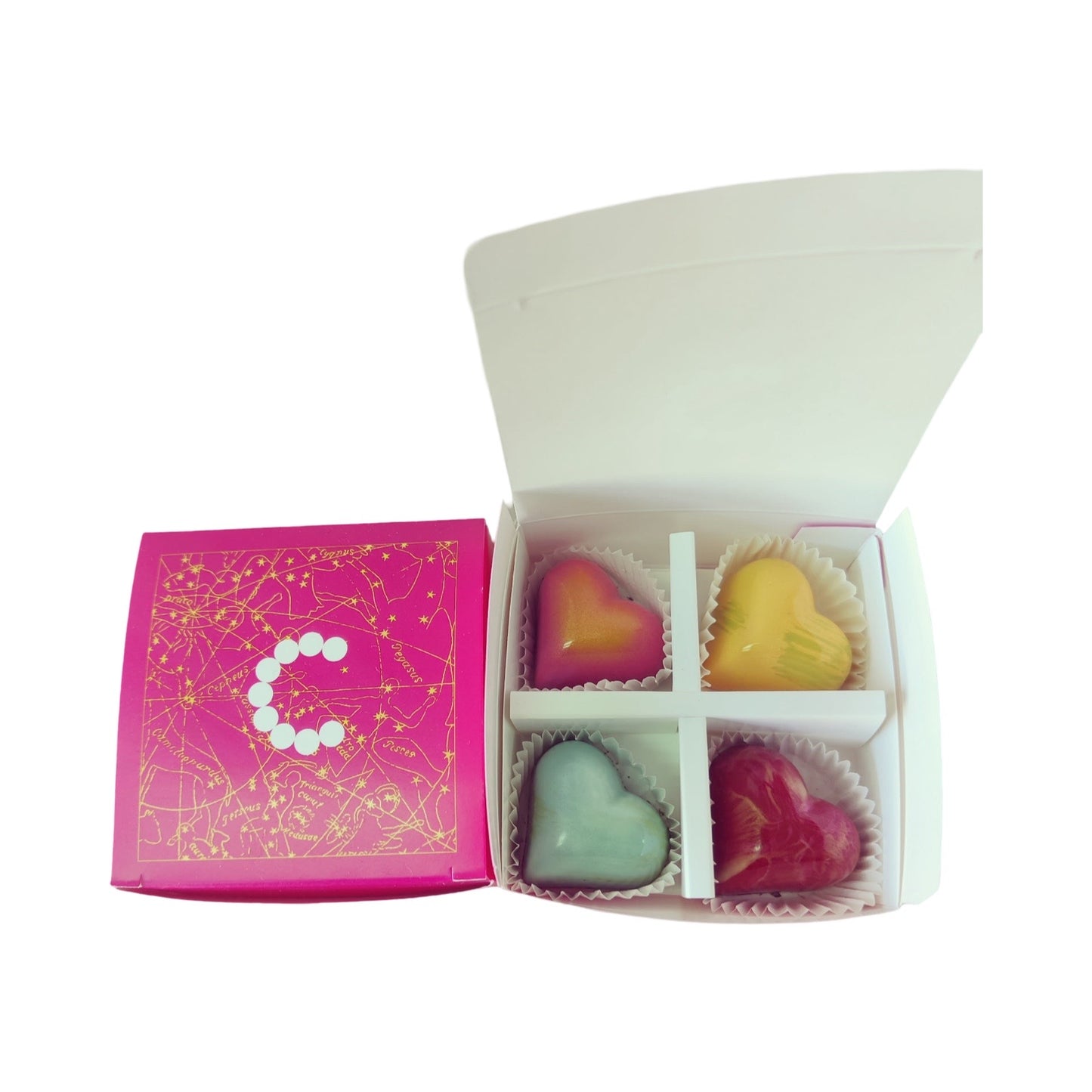 The Chocolate Lab 4 pc Heart