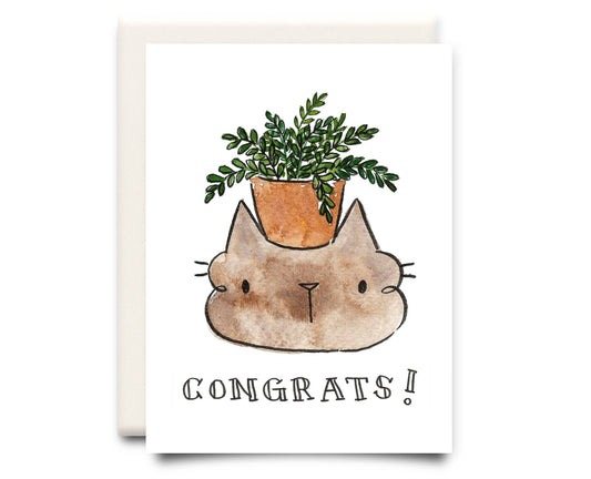 Congrats Cat Card