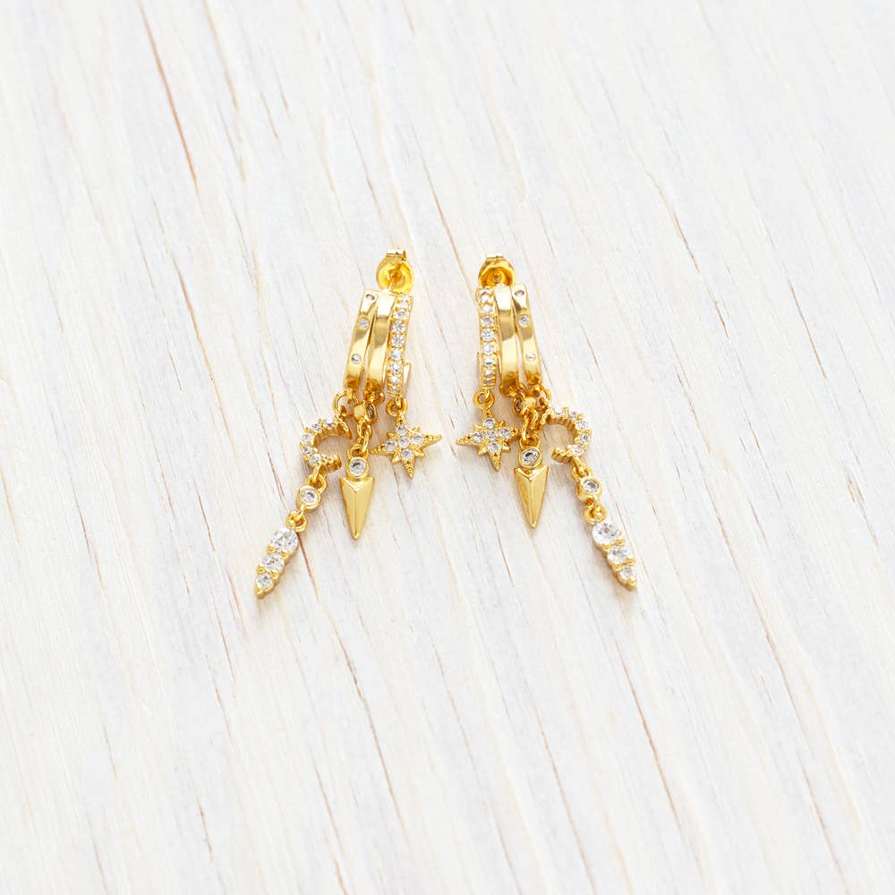 Mystic Moon Earring Stack