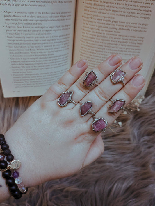 Tourmaline Sterling Silver Ring